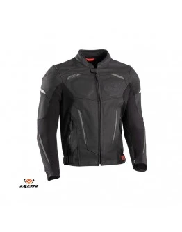 Geaca (jacheta) motociclete barbati piele Racing/Roadster Ixon vara model Ceros - Negru,antracit