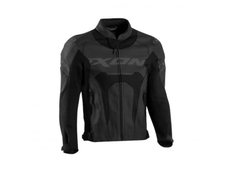 Geacă moto bărbați din piele Ixon Jackal JKT MS - Negru | 1002010541001