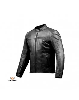 Geaca (jacheta) motociclete barbati piele Urban/Heritage Ixon vara model Cranky Air MS - Negru