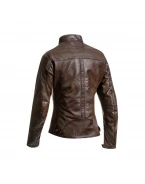 Geacă moto femei piele vara Ixon Crank Air LS Urban/Heritage - Maro | 1002020186001