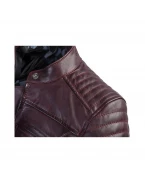 Geacă moto piele femei Ixon Spark LS Burgundy all season - Visiniu | 1002020217005