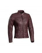 Geacă moto piele femei Ixon Spark LS Burgundy all season - Visiniu | 1002020217005