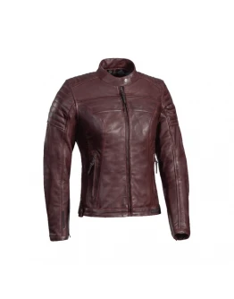 Geacă moto piele femei Ixon Spark LS Burgundy all season - Visiniu