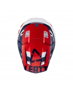 Set Casca cross-enduro LEATT MOTO 7.5 V23 + Ochelari protectie VELOCITY 4.5 IRIZ, KIT ROYAL - Albastru/Rosu/Alb
