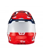 Set Casca cross-enduro LEATT MOTO 7.5 V23 + Ochelari protectie VELOCITY 4.5 IRIZ, KIT ROYAL - Albastru/Rosu/Alb