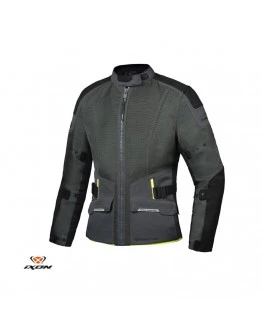 Geaca (jacheta) moto barbati Touring/Adventure Ixon vara model M-Njord MS - Verde,Negru,Galben