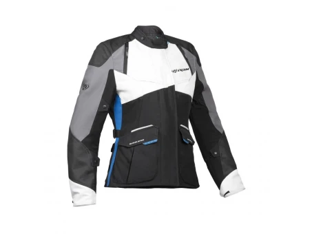 Geacă moto femei Ixon Balder LS Touring & Adventure all season - Negru/Gri/Albastru | 1051020381044