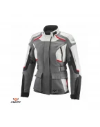 Geaca (jacheta) moto femei Touring/Adventure Ixon All season model Midgard MS - Gri/Negru/Rosu