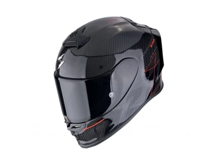 Cască integrală sport SCORPION EXO-R1 EVO CARBON AIR CYNERGY - Negru/Rosu | 110-491-24