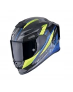 Cască integrală Scorpion EXO R1 EVO Air Carbon Runner - Negru/Albastru/Galben fluo | 110-506-191
