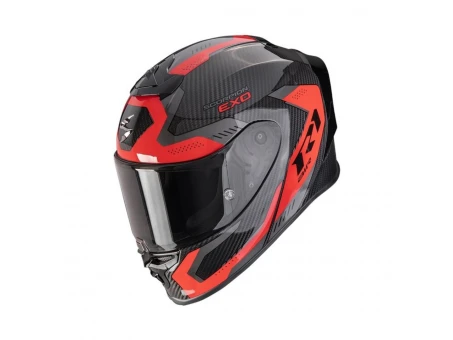 Cască integrală Scorpion EXO R1 EVO Air Carbon Propel - Negru/Rosu | 110-535-24