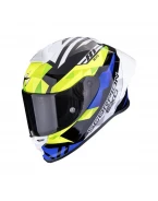 Cască integrală sport Scorpion EXO-R1 EVO II Air Valere - Negru/Albastru/Galben fluo | 111-511-192