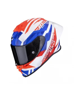 Cască integrală sport Scorpion EXO-R1 EVO II Air Valere - Alb/Rosu/Albastru