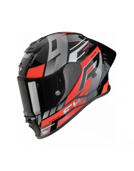 Cască integrală sport SCORPION EXO-R1 EVO II AIR ADRENALINE - Negru/Rosu/Argintiu