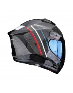 Cască integrală SCORPION EXO-1500 Carbon Air Zity - Negru/Rosu/Albastru | 115-518-323