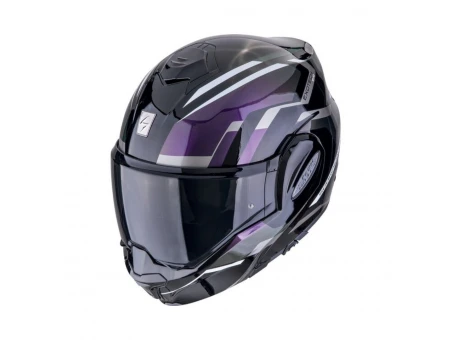Casca flip-back Scorpion EXO-TECH EVO Furio - Negru/Cameleon | 118-210-38