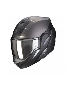Casca modulara flip-back SCORPION EXO-TECH EVO PRIMUS - Argintiu mat,Negru