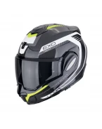 Casca flip-up Scorpion EXO-TECH EVO CARBON Cosy - Negru/Galben fluo | 118-475-141
