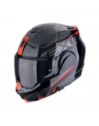 Casca flip-back Scorpion EXO-Tech EVO Traveller - Negru/Rosu | 118-478-24
