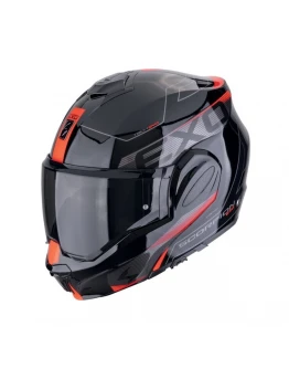 Casca flip-back Scorpion EXO-Tech EVO Traveller - Negru/Rosu