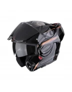 Casca flip-back Scorpion EXO-Tech EVO Traveller - Negru/Bronz | 118-478-354