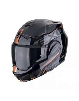 Casca flip-back Scorpion EXO-Tech EVO Traveller - Negru/Bronz