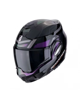 Casca flip-back Scorpion EXO Tech Evo Conquer Helmet - Negru/Cameleon