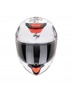 Cască integrală copii Scorpion EXO-JNR Air Boun - Alb/Negru | 120-436-55