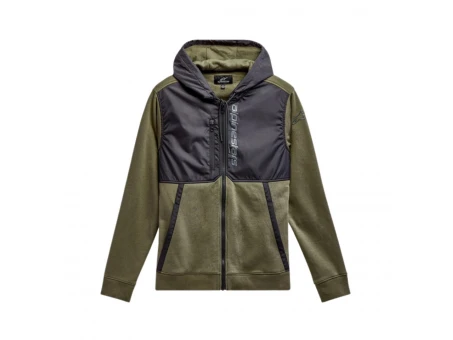 Hanorac ALPINESTARS ALIGNED - Verde/Negru | 1213-51000/6910