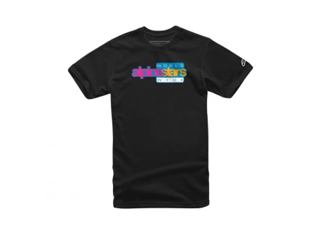 Tricou Alpinestars World Wide Again - Negru | 1232-72236/10