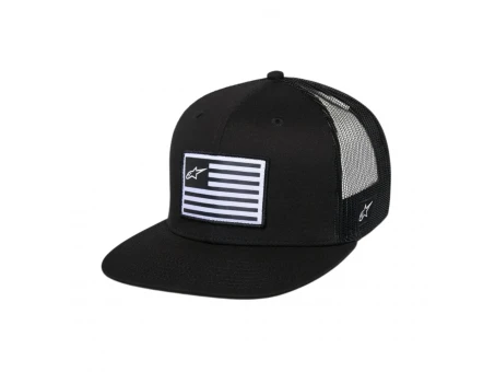 Șapcă Alpinestars Flag Flat Trucker Hat - Negru/Negru | 1235-81960/1010/TU
