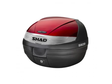 Top case cu capac colorat SHAD SH29 - Rosu | 130.D0B29100+D1B29E09