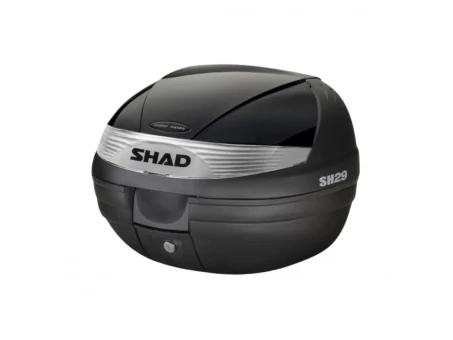 Top case cu capac colorat SHAD SH29 - Negru metal | 130.D0B29100+D1B29E21