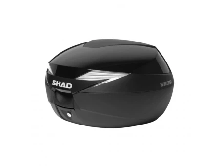 Top case cu capac colorat SHAD SH39 - Negru metal | 130.D0B39100+D1B39E21