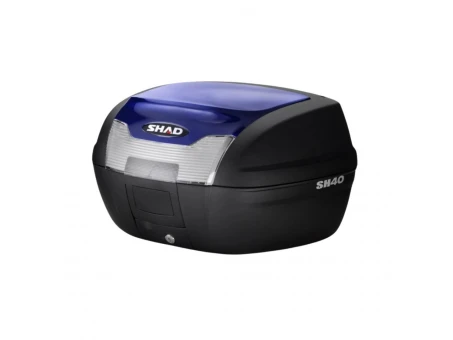 Top case cu capac colorat SHAD SH40 - Albastru | 130.D0B40100+D1B40E01