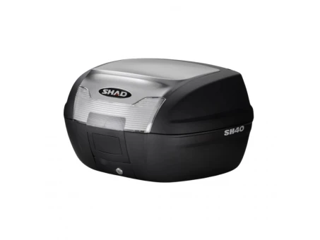 Top case cu capac colorat SHAD SH40 - Argintiu | 130.D0B40100+D1B40E05