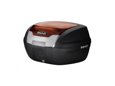 Top case cu capac colorat SHAD SH40 - Rosu | 130.D0B40100+D1B40E09