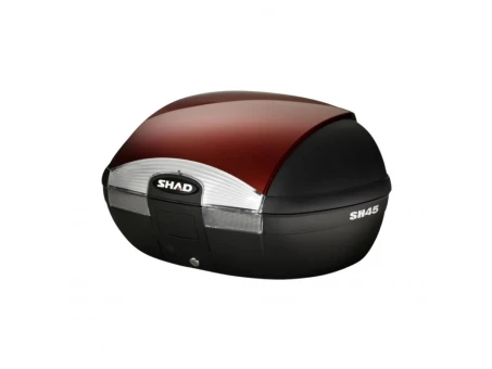 Top case cu capac colorat SHAD SH45 - Rosu | 130.D0B45100+D1B45E09