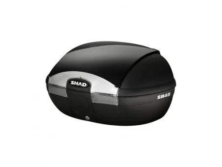 Top case cu capac colorat SHAD SH45 - Negru metal | 130.D0B45100+D1B45E21