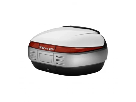 Top case cu capac colorat SHAD SH50 - Alb | 130.D0B5000+D1B50E08