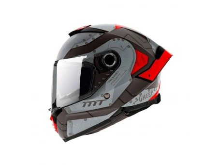 Casca integrala MT Thunder 4 SV Cheep B5 rosu mat (ochelari soare integrati)