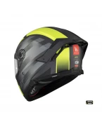 Casca integrala MT Thunder 4 SV Treads D3 galben fluor mat (ochelari soare integrati)