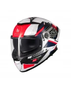 Casca Integrala MT Thunder 4 SV Luminence A7 - Alb/Rosu/Albastru | 1308C38071