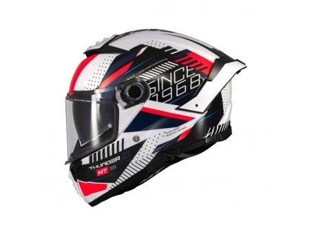 Casca Integrala MT Thunder 4 SV Luminence A7 - Alb/Rosu/Albastru | 1308C38071