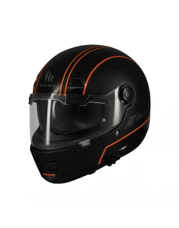 Casca integrala MT Jarama SV Wild B1 Retro Cafe Racer - Negru mat 