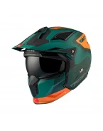 Cască MT Streetfighter SV S Totem C6, ochelari soare integrati - Verde mat | 13279951263