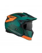 Cască MT Streetfighter SV S Totem C6, ochelari soare integrati - Verde mat | 13279951263
