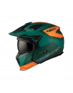 Cască MT Streetfighter SV S Totem C6, ochelari soare integrati - Verde mat | 13279951263