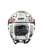 Cască open face copii MT Lite Crew A5, viziera :MT-V-33 - Alb | 1329D34A51Y