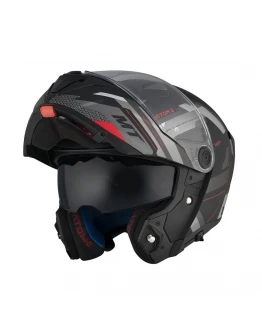 Casca Flip-up MT Atom 2 SV Bast D5 Negru,Gri mat